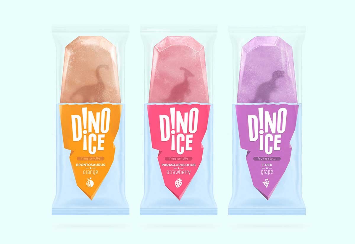 Dino Ice水果冰棍形象設計賞析