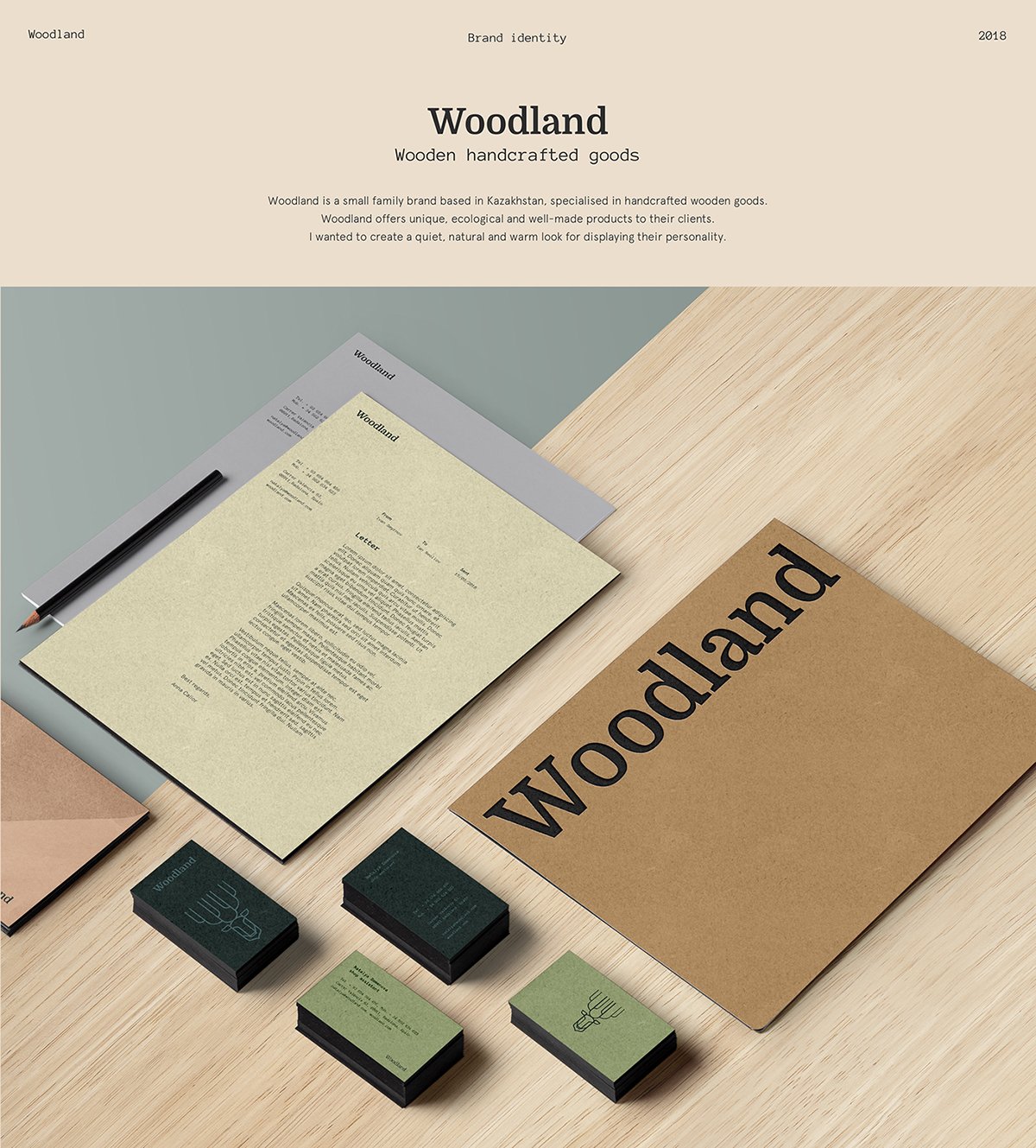 Woodland手工木制品品牌vi設(shè)計欣賞，手工木制品品牌，手工木制品品牌vi設(shè)計，家具品牌vi設(shè)計，家具品牌視覺形象識別設(shè)計，深圳vi設(shè)計，深圳品牌視覺形象識別設(shè)計，左右格局