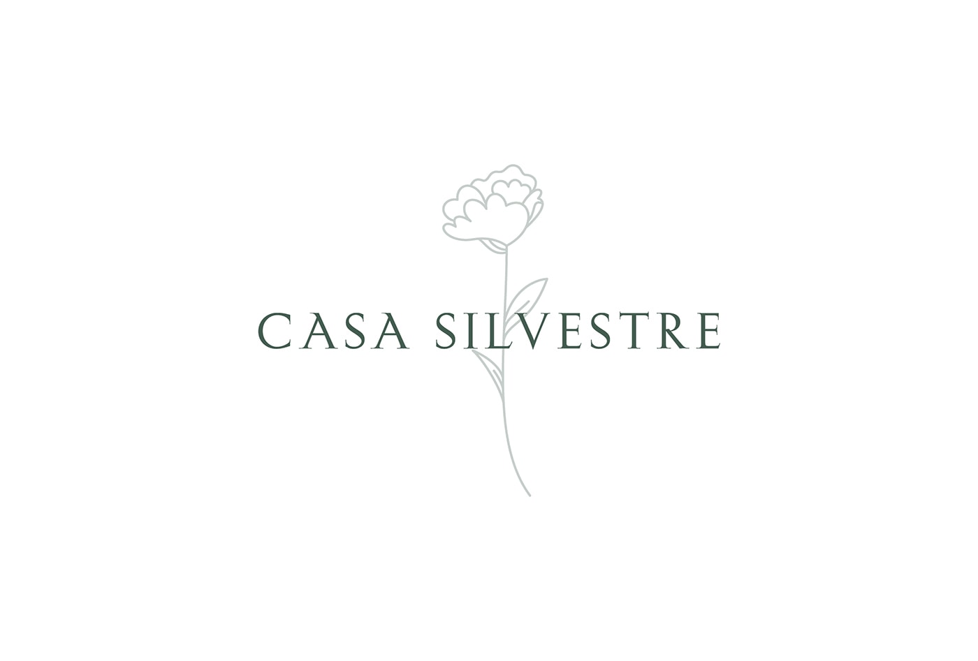 Casa Silvestre浪漫花店品牌logo設計與VI視覺設計，酒店VI設計，品牌視覺設計，企業(yè)VI設計，深圳VI設計，左右格局