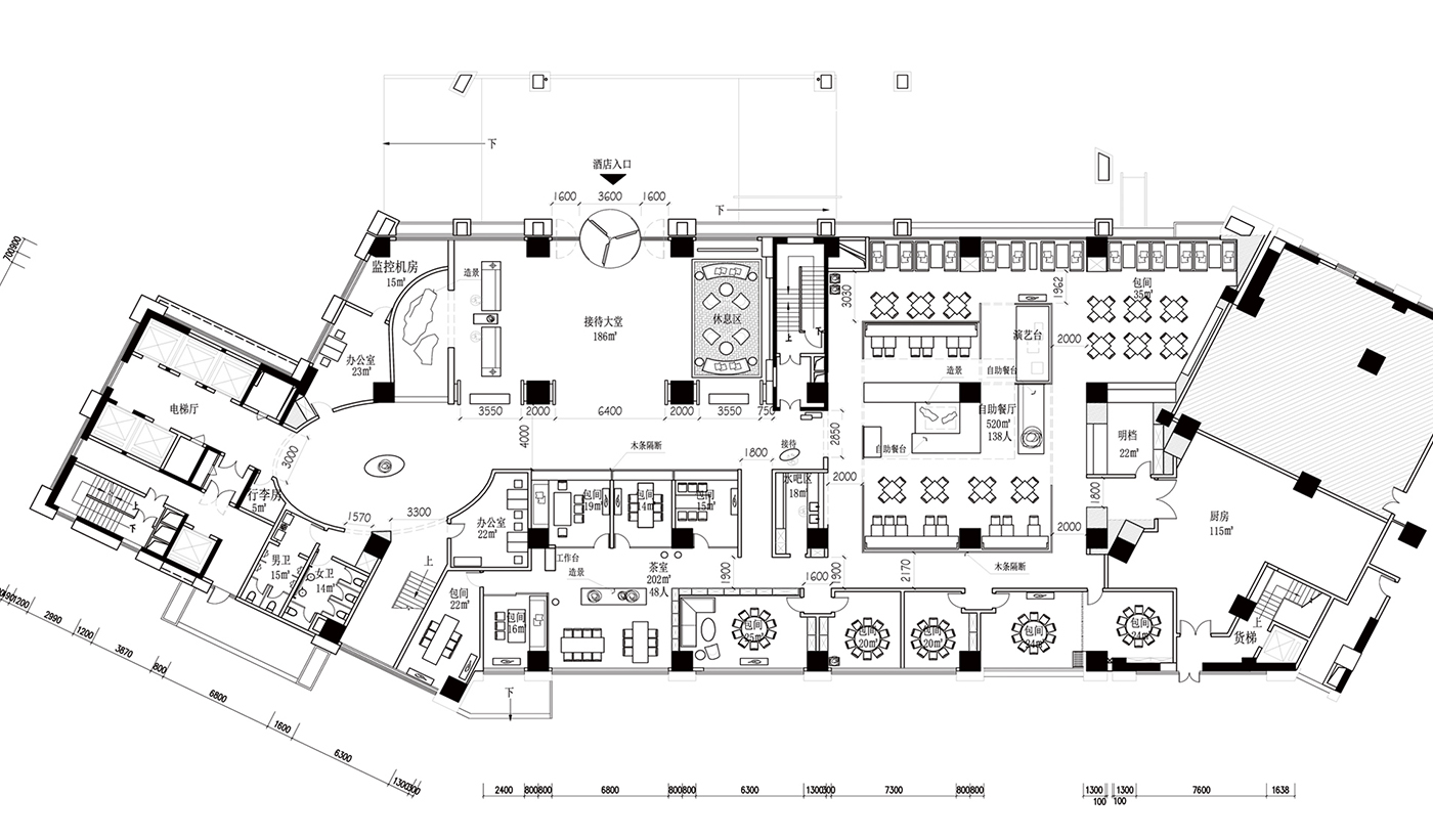 長(zhǎng)沙延年高端酒店空間設(shè)計(jì)-左右格局